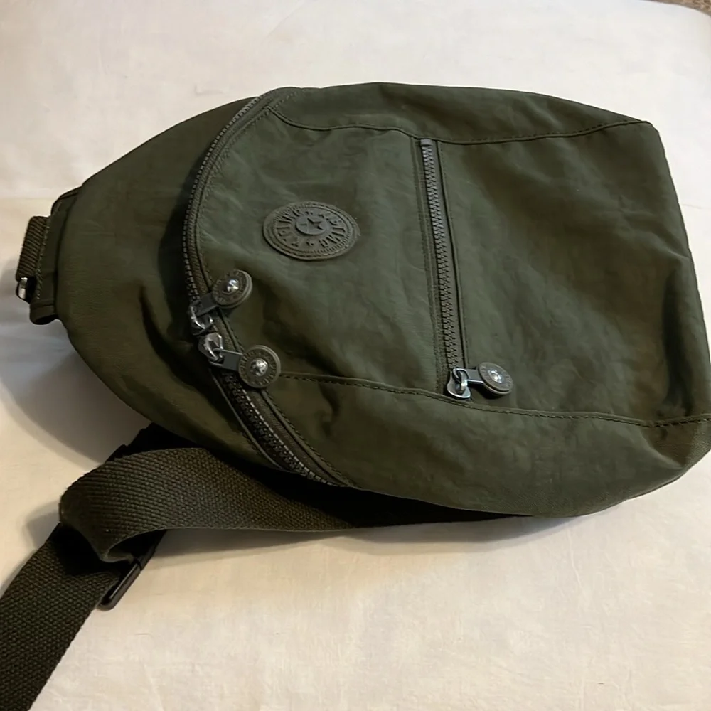 Kipling - Bente Backpack Sling - Jaded Green Tonal - Picture 3 of 9